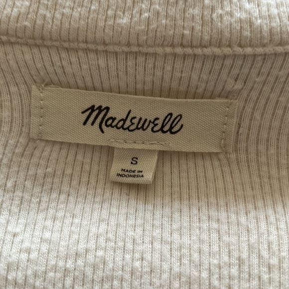 Madewell Brushed Ribbed Polo Crop Cardigan - Picture 6 of 7